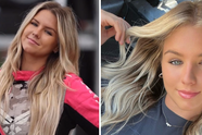 Blonde racesensatie Amanda Sorensen is een mega-ster op het circuit én op Instagram