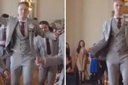 10 miljoen views! Video van intrede van dansende bruidegom gaat waanzinnig viraal