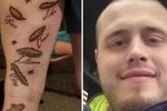 Vader laat unieke tattoo op zijn been zetten: de drollen van zijn zes kids