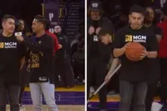 Basketbalfan wint 100.000 dollar na een fenomenale worp vanaf half-court
