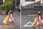 Bij deze dame was de 'walk of shame' nog veel zwaarder dan het feestje de nacht voordien