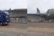 Brug te ver? Een brug in Wijnegem werd gesloopt... en een passerende vrachtwagen ook bijna