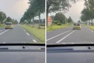 Volgende keer met de taxi!? Hallucinante beelden tonen hoe chauffeur over de weg zwalpt