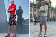 Bryan draagt elke dag rok en hoge hakken met gewone mannenkleding daarboven: "Elke man moet het doen!"