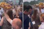 Duur grapje: niet zo handige Harry faalt hard met schotel vol hamburgers en frieten op Tomorrowland