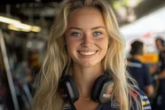 Red Bull-meisje Emma ging viraal tijdens de Formule 1 in Zandvoort, maar dan komt de aap uit mouw