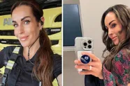 'Lekkerste brandweervrouw ter wereld' Gunn Narten in roze bikini, dat levert ernstig brandgevaar op