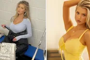 Instagram-meltdown nadat 'knapste ijshockeyspeelster ter wereld' poseert in een badpak dat weinig bedekt (foto's)