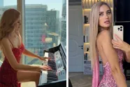 Bloedhete pianiste Zhanna trekt een 'pikante' outfit aan die niet geschikt is voor de Koningin Elisabethwedstrijd (foto's)