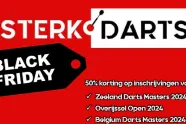 Black Friday: 50% korting op Zeeland Darts Masters, Overijssel Open en Belgium Darts Masters