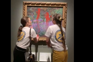 Klimaatactivisten besmeuren zeldzaam kunstwerk van Monet in Stockholm