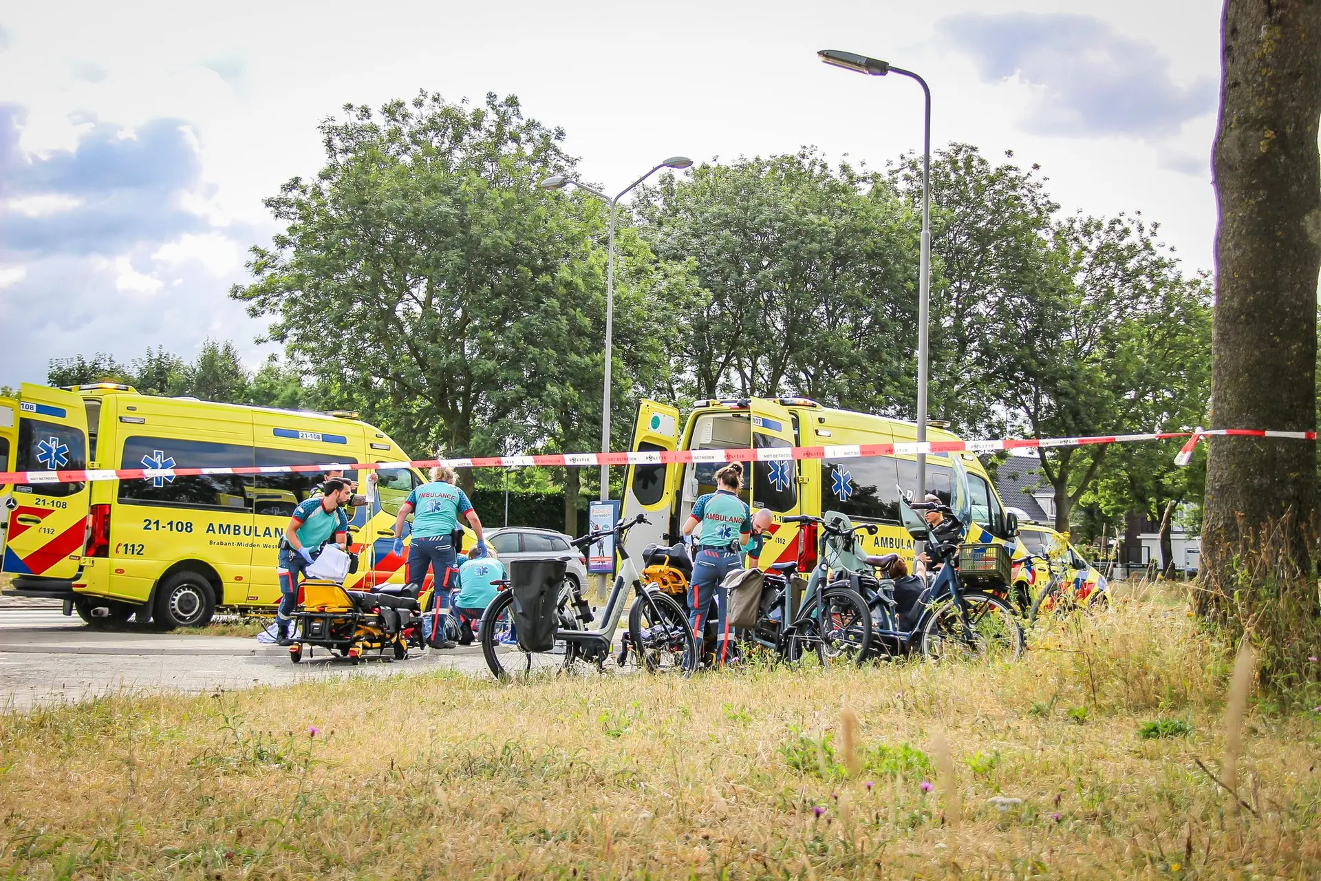 Ernstig fietsongeluk in Rosmalen: één fietser zwaargewond naar ziekenhuis