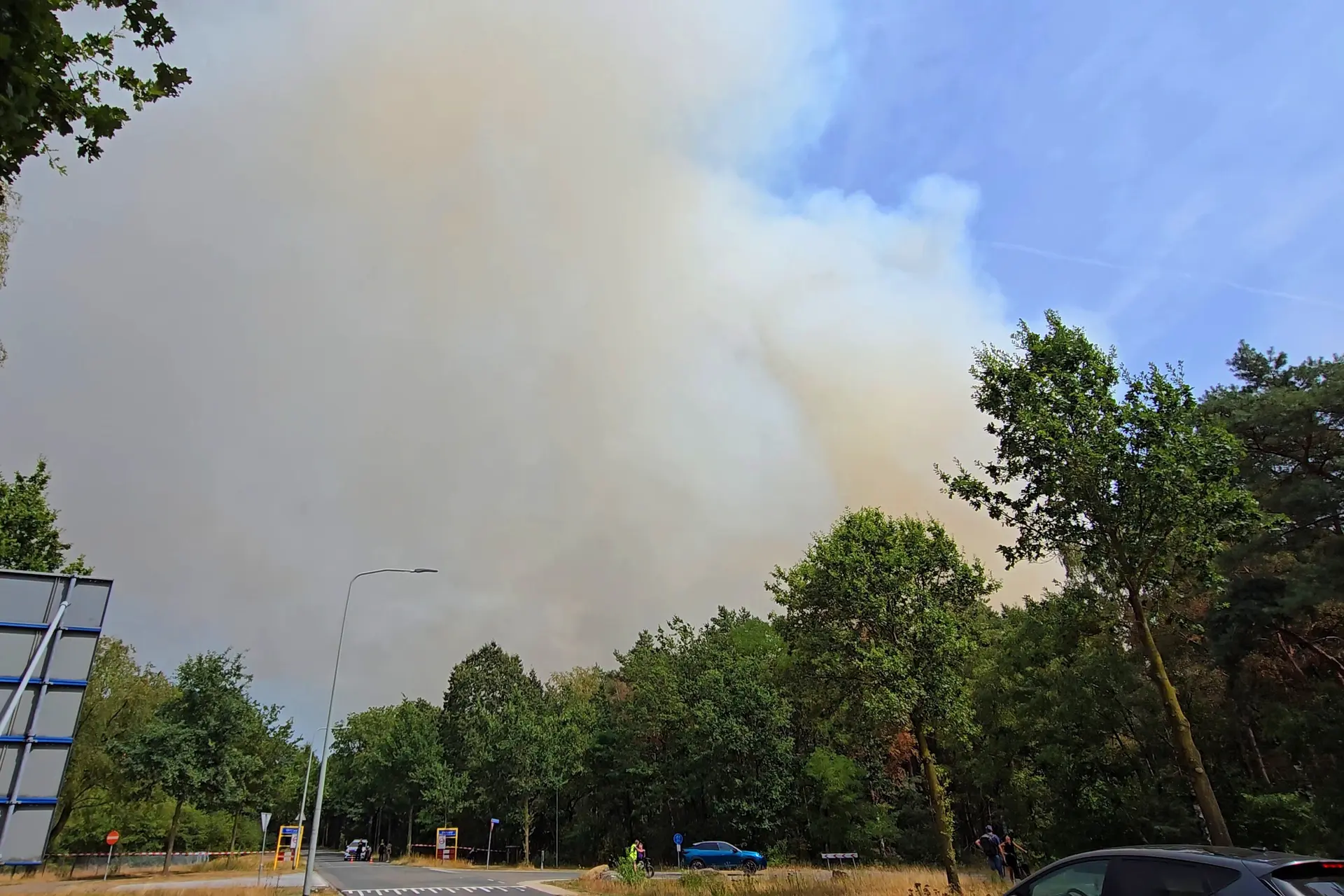 Zeer grote natuurbrand in Limburg