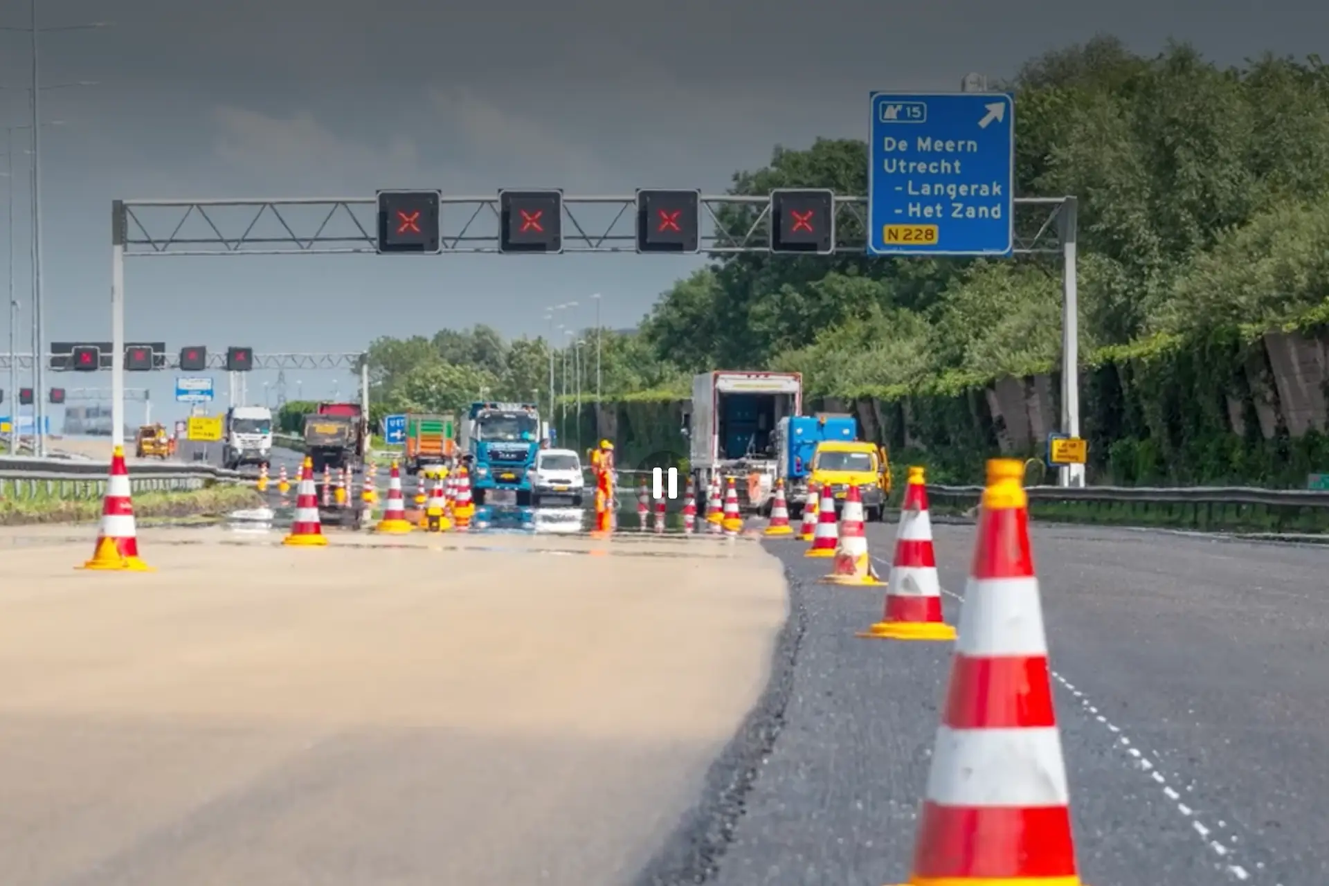 Rijkswaterstaat waarschuwt automobilisten vanwege wekenlange werkzaamheden op A2