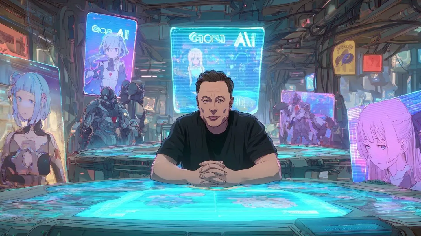 Elon Musk promoot Grok AI met anime-avatars en krijgt felle kritiek