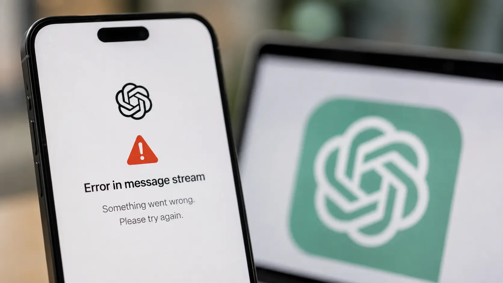 ChatGPT toont 'Error in message stream' dit betekent de foutmelding en zo los je hem op