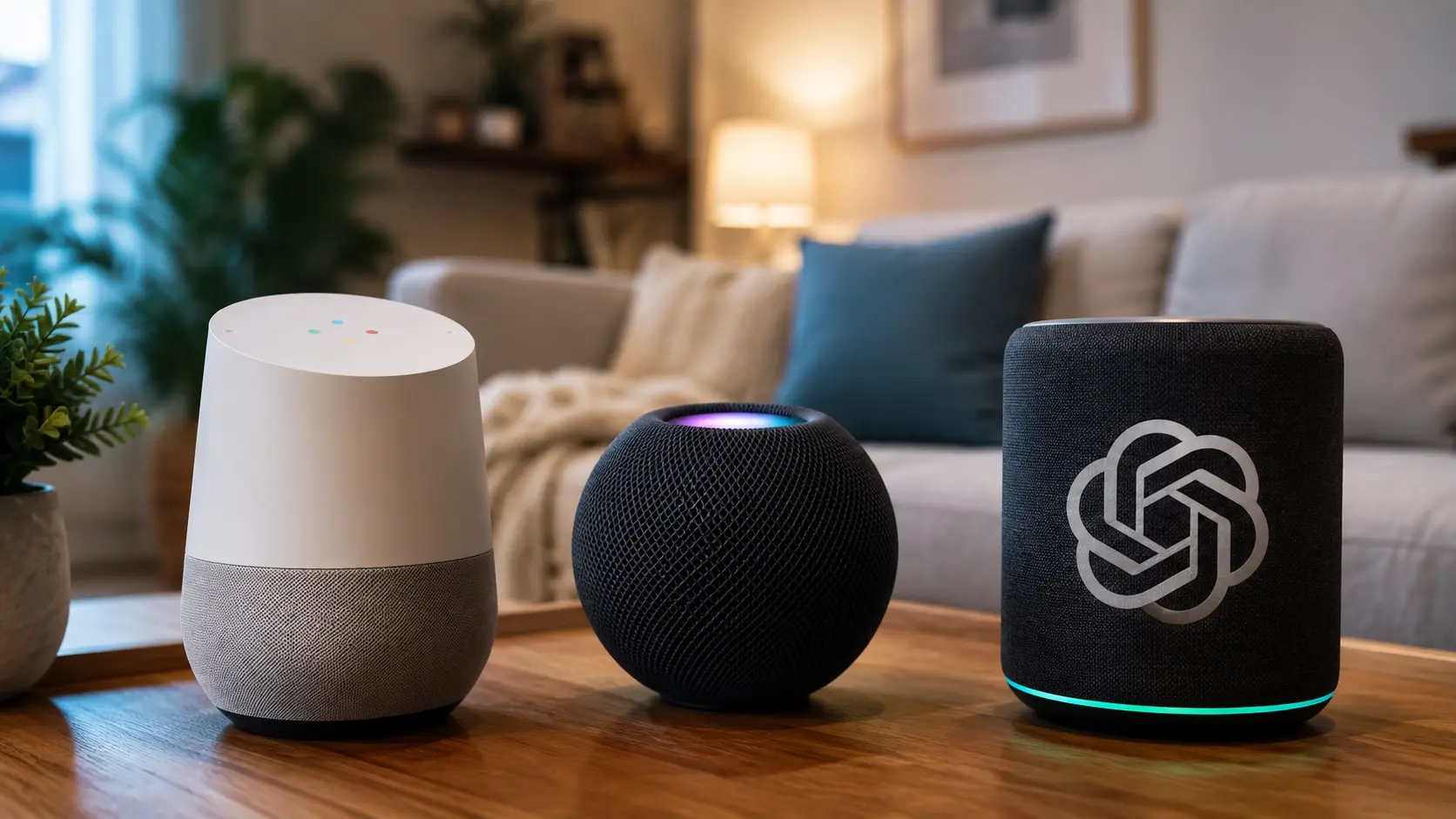 Google Home, Siri en ChatGPT strijden om de plek in je woonkamer