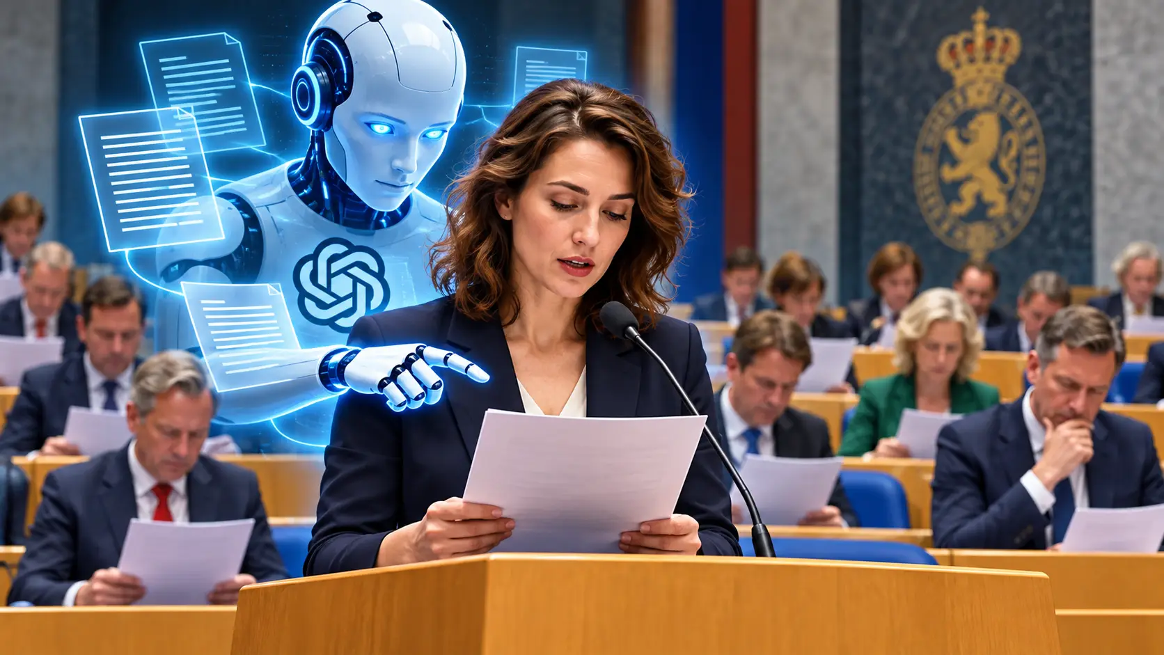 68 Kamerleden lezen grotendeels door AI geschreven teksten voor in debatten