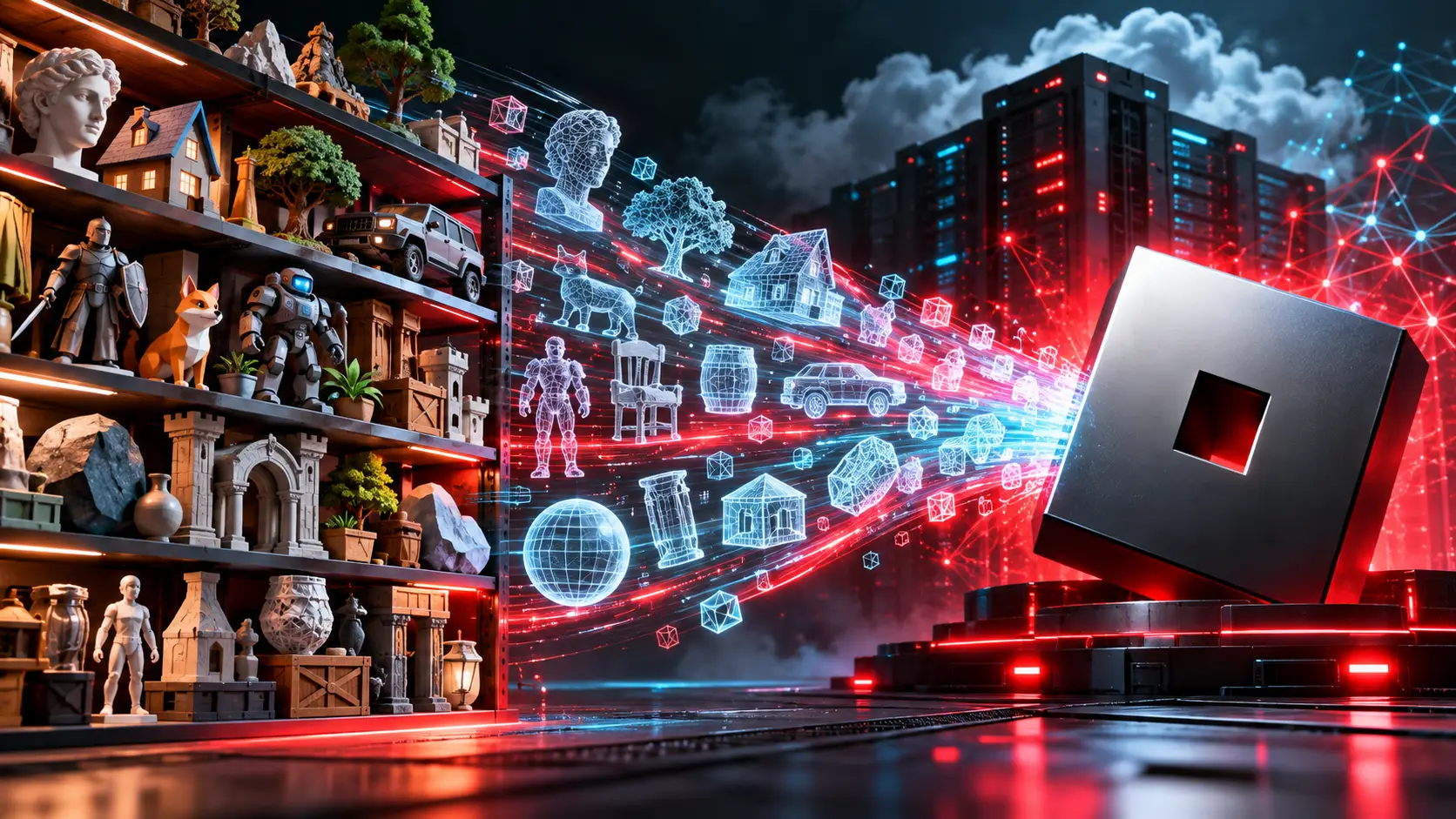 Roblox steelt 145 GB aan 3D-modellen met AI