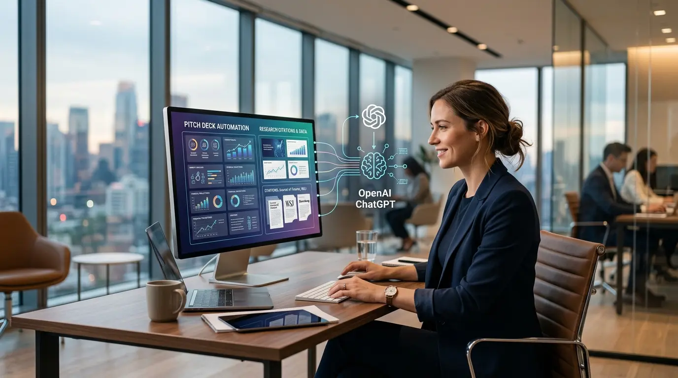 ChatGPT For Financial Services Now Automates Pitch Decks And Research Citations Instantly