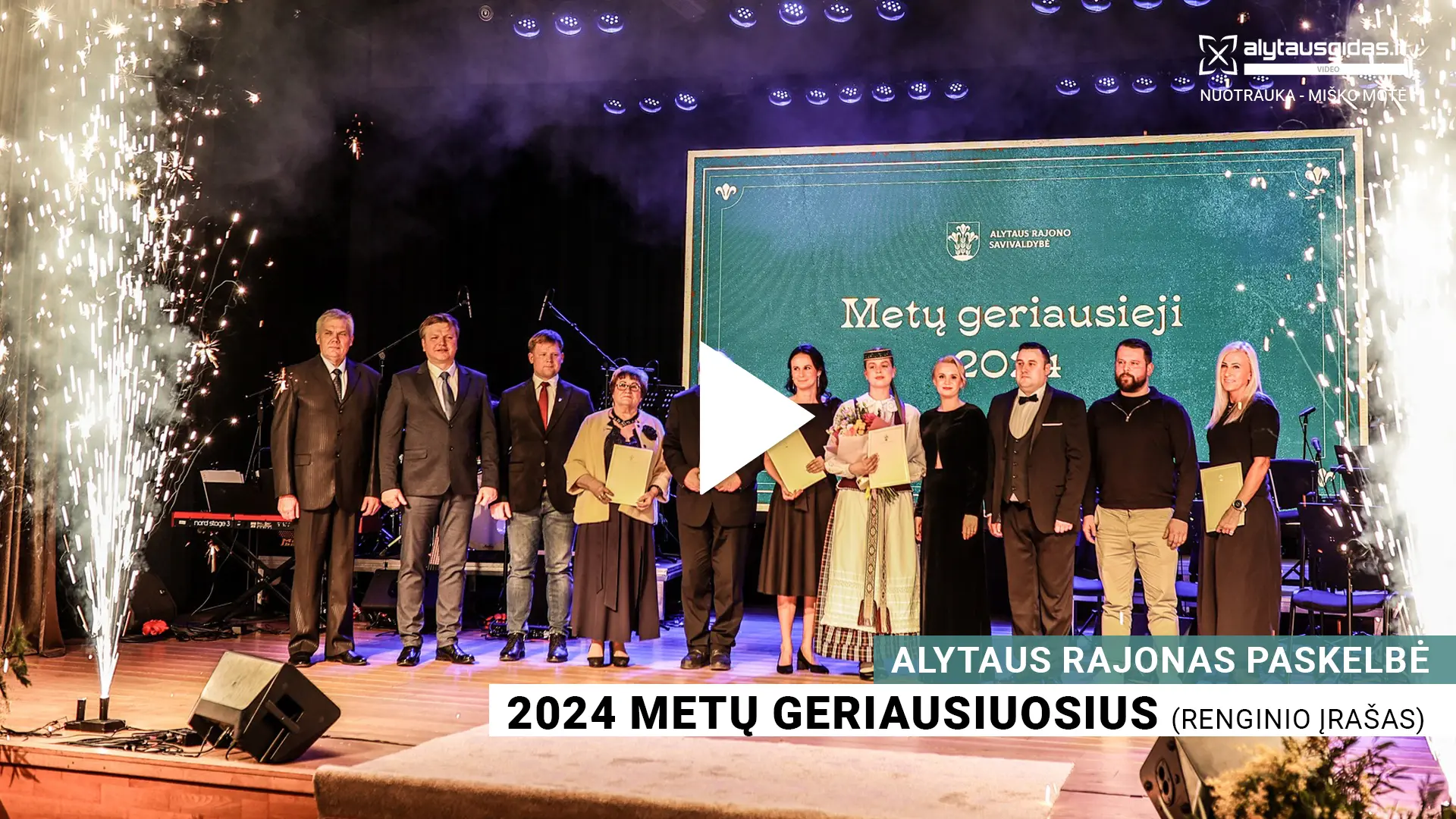 Alytaus rajono metų geriausiesiems – iškilmingi apdovanojimai VIDEO