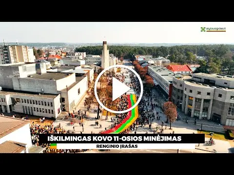 Nepriklausomybės atkūrimo diena  paminėta Alytaus Rotušės aikštėje VIDEO/FOTO