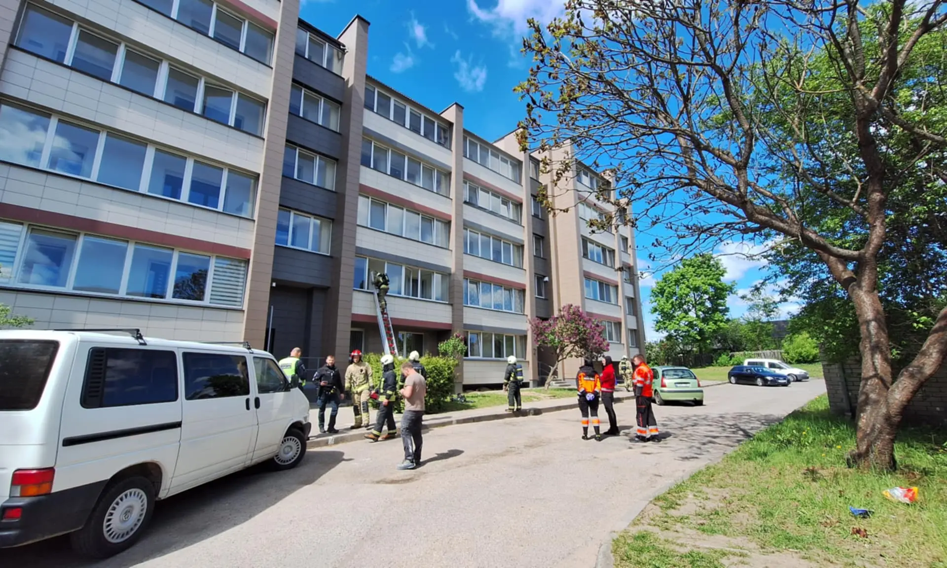 Ant viryklės be priežiūros paliktas puodas išgąsdino kaimynus