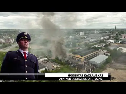 Alytuje kilo gaisras metalo laužo supirktuvėje