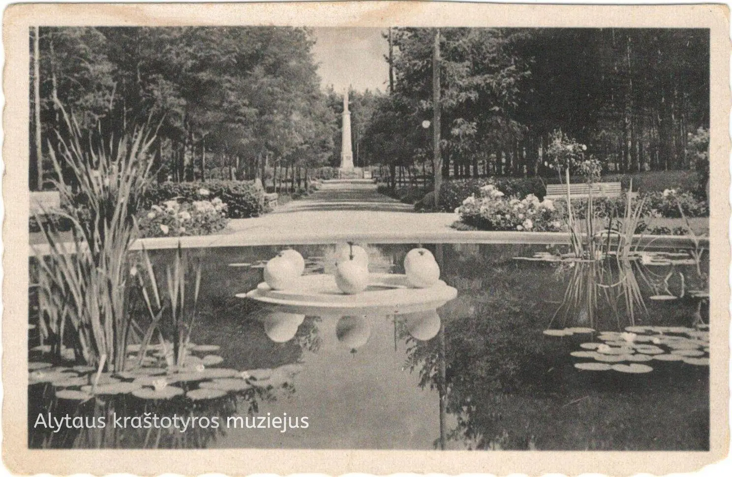 Alytaus miesto sodo fontanas bus atkurtas pagal istorinę ikonografiją