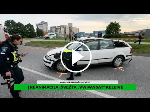 Avarija Alytuje: į reanimaciją išvežta „VW Passat" keleivė