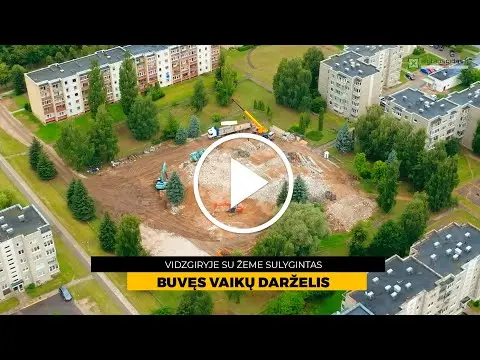 Vidzgirio mikrorajone – pokyčiai: vietoje buvusio darželio iškils daugiabutis
