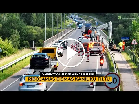 Alytaus vairuotojams – nauji iššūkiai: apribotas eismas Kaniūkų tiltu (papildyta)