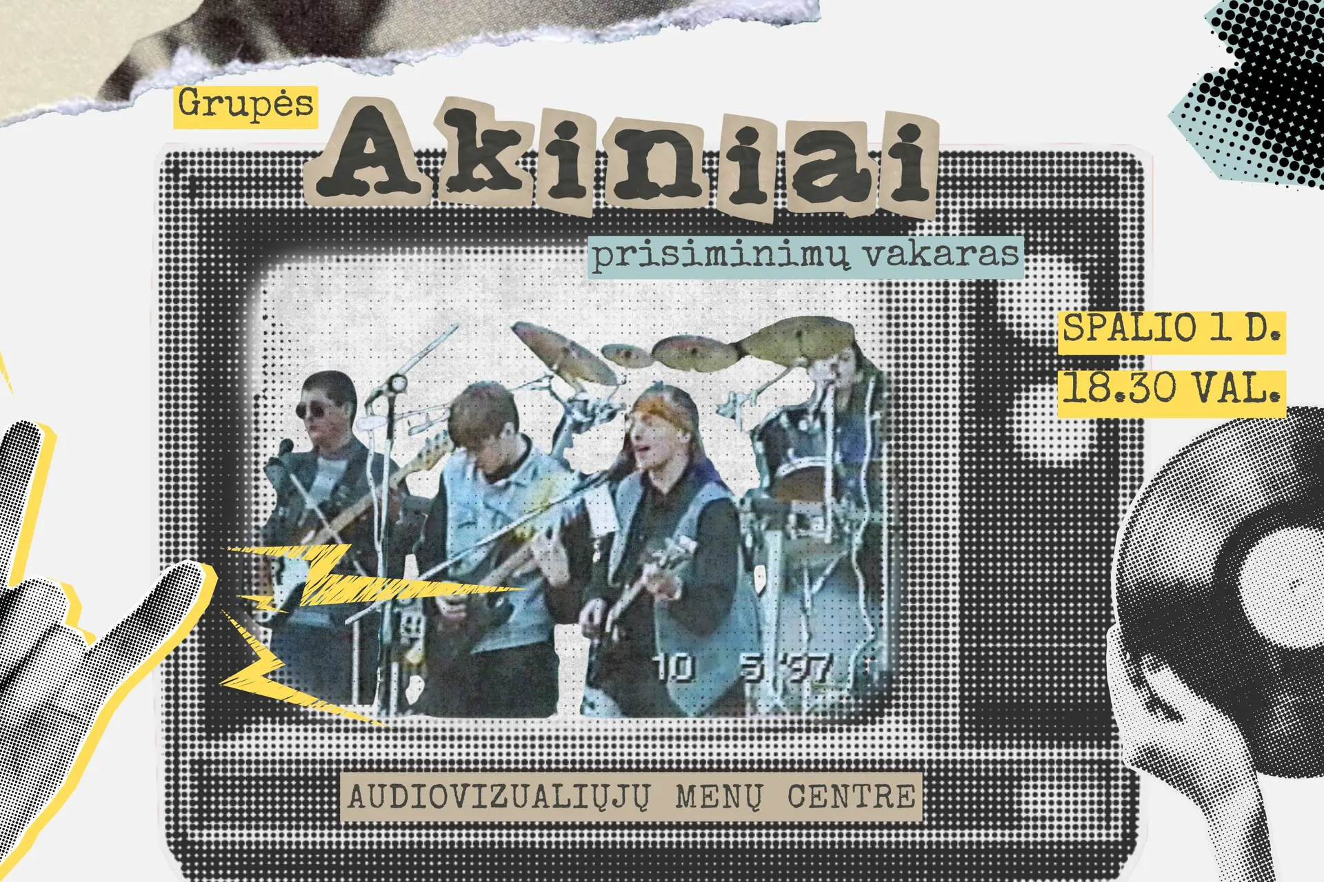 Grupės „AKINIAI“ sugrįžimas: vakaras muzikai, svajonėms ir nutrūkusiai draugystei atminti