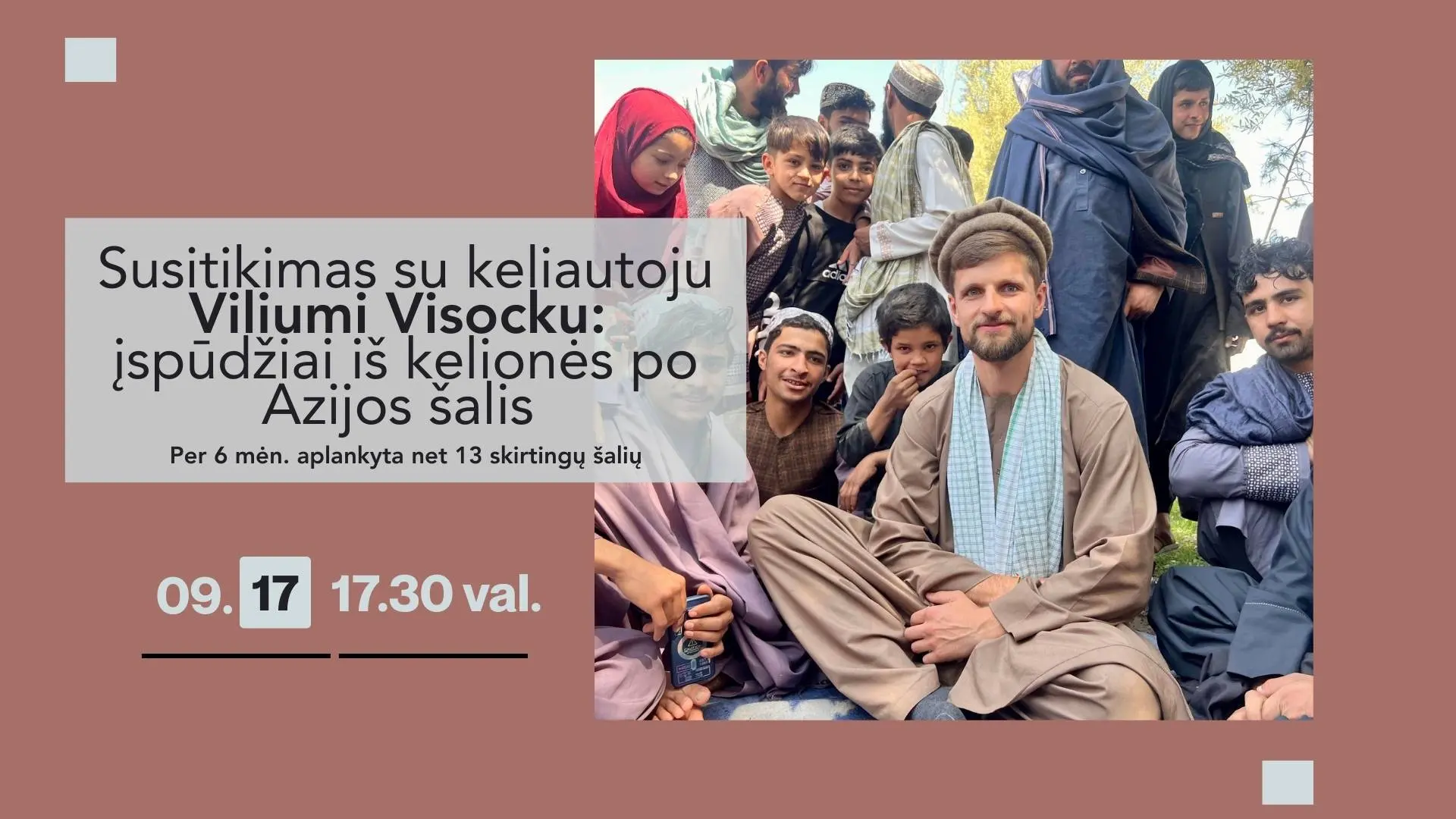 Keliautojas Vilius Visockas. viršelis