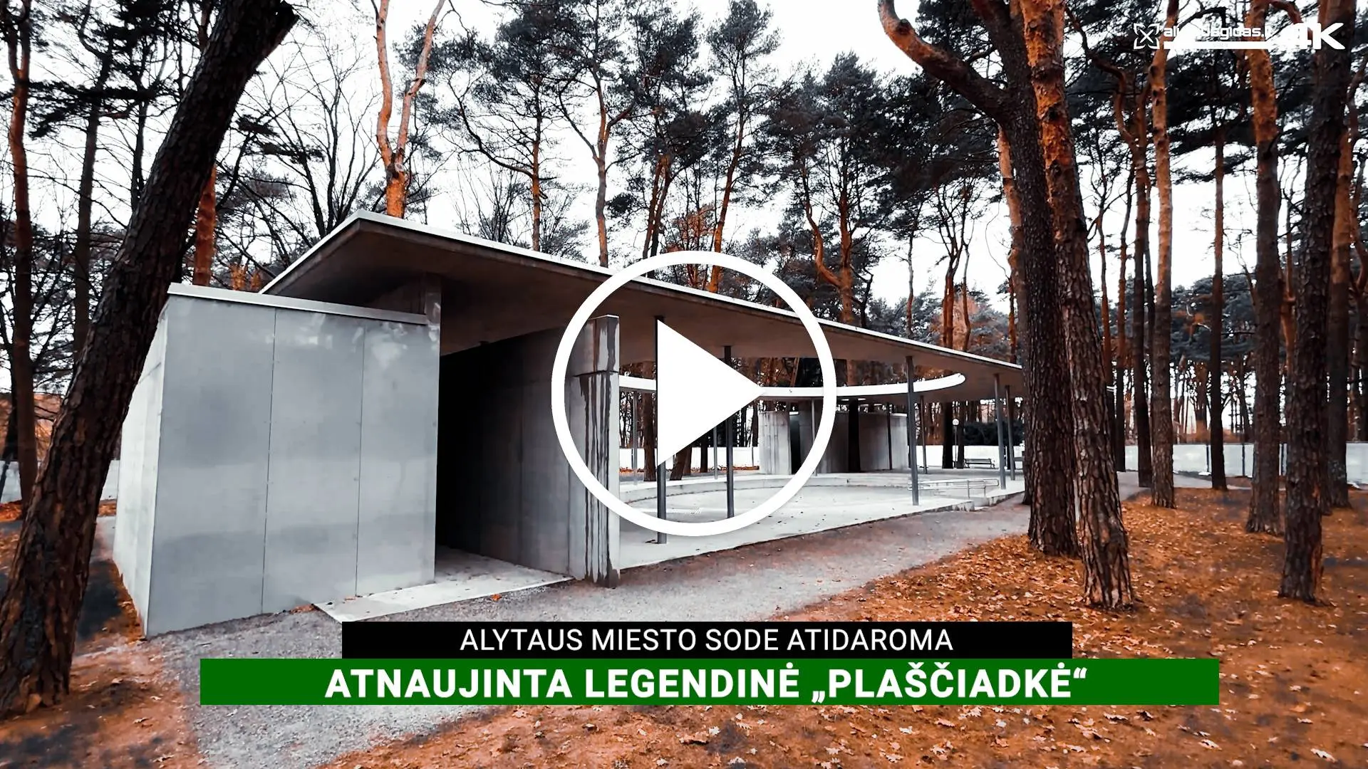 Alytaus miesto sode atidaroma atnaujinta legendinė „plaščiadkė“