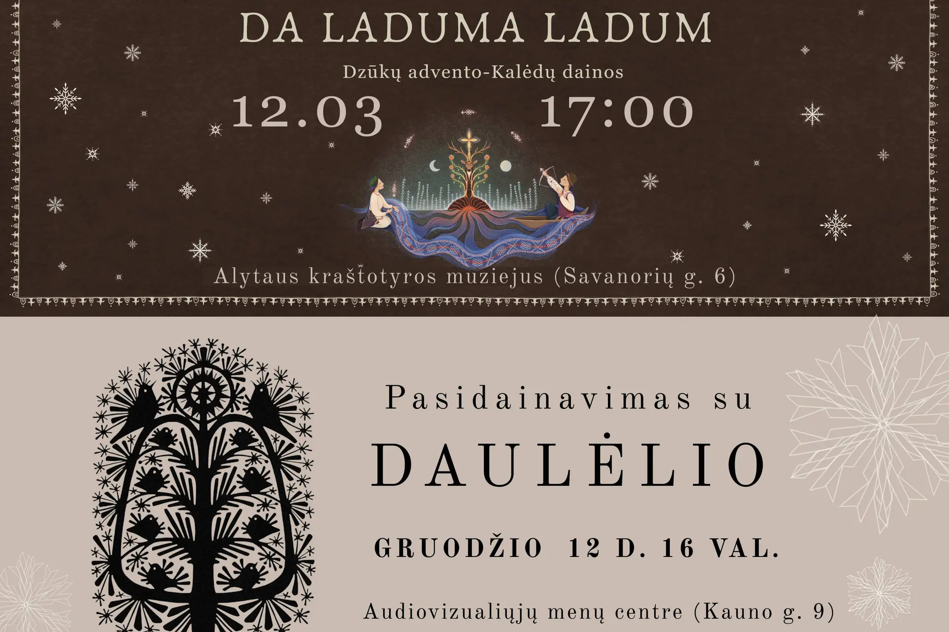 Advento-Kalėdų dainų magijos vakarai muziejuje!