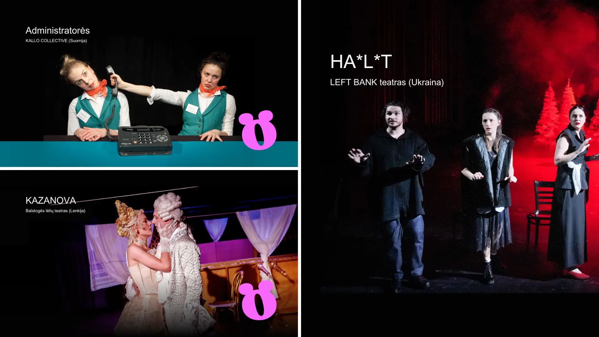 Tarptautiniame teatrų festivalyje COM•MEDIA – trys išskirtiniai užsienio spektakliai