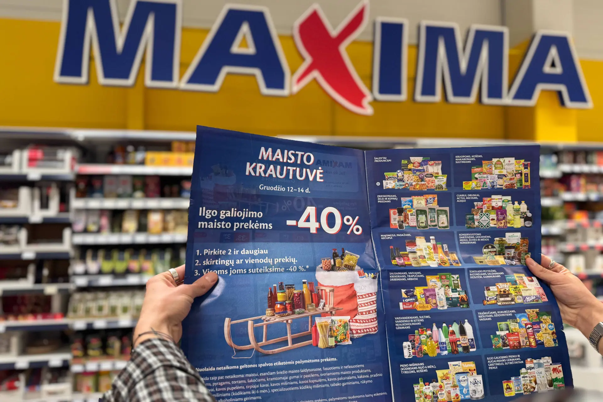 Maisto krautuvės pasiūlymai MAXIMOJE apims daugiau nei 20 tūkst. skirtingų prekių