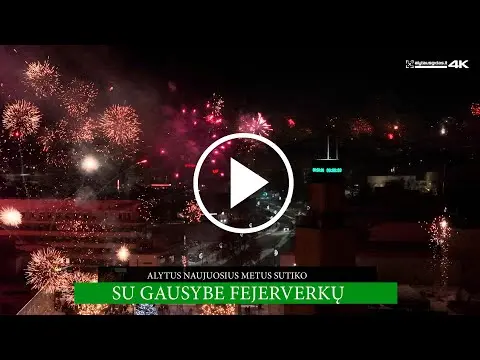 Naujuosius metus Alytus pasitiko su fejerverkais. Ar tai geras sprendimas? APKLAUSA