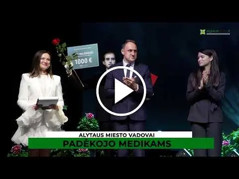 Alytuje iškilmingai pagerbti sveikatos priežiūros specialistai