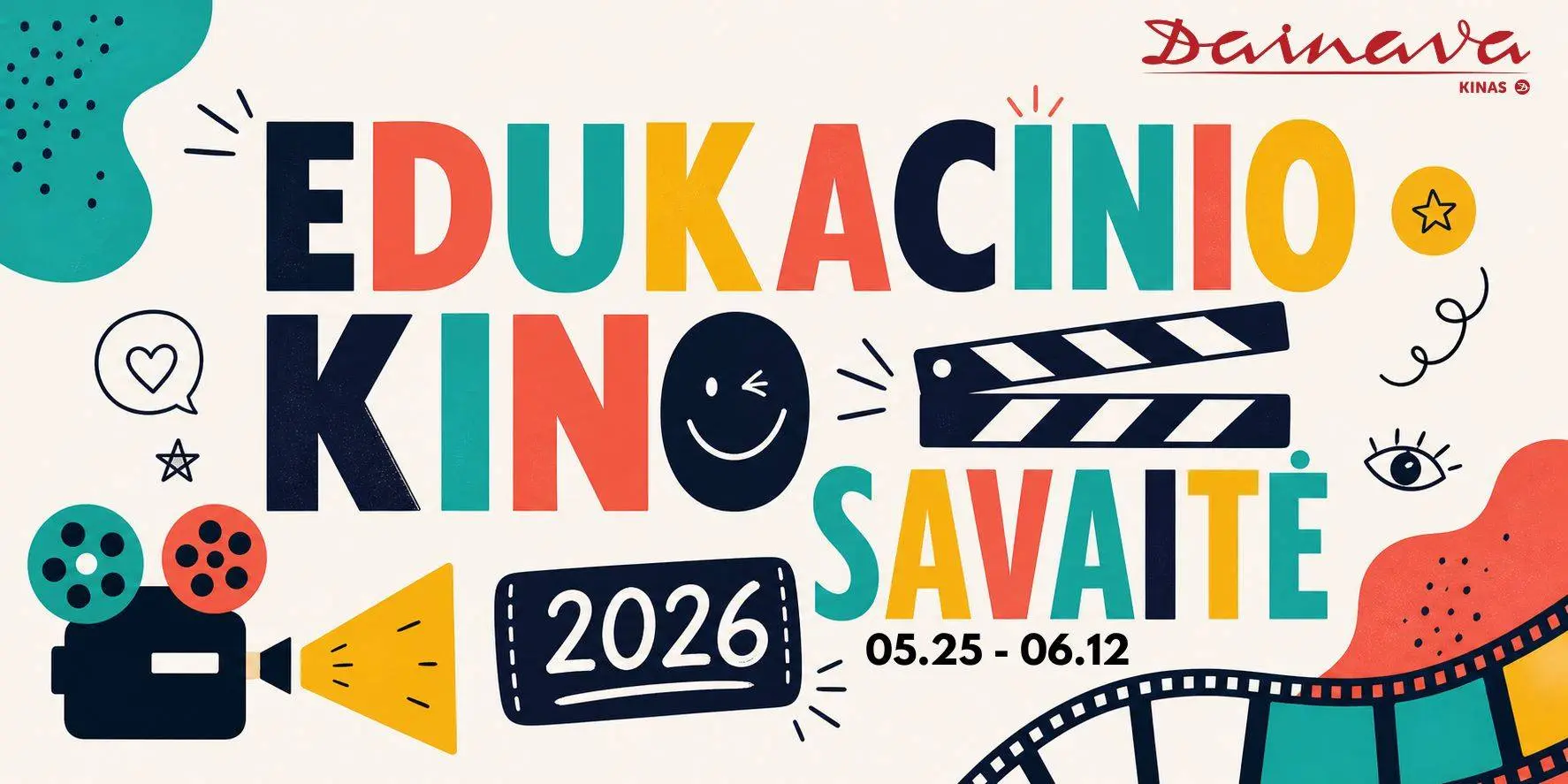 „EDUKACINIO KINO SAVAITĖ 2026“ KINO TEATRE DAINAVA KVIEČIA MOKSLEIVIUS Į KINĄ