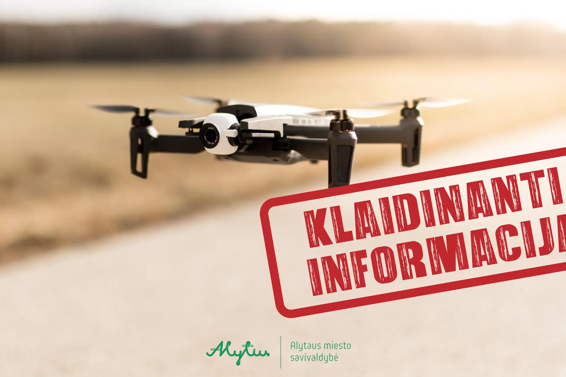 Nacionalinis krizių valdymo centras ragina gyventojus nepasiduoti provokacijoms dėl melagingų žinių apie dronus