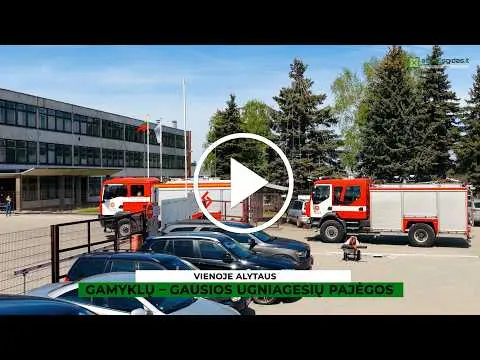 Vienoje Alytaus gamyklų – gausios ugniagesių pajėgos