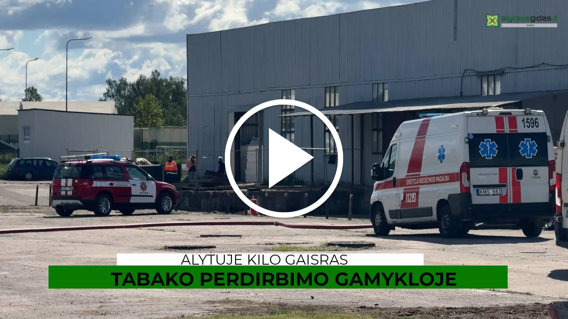 Alytuje kilo gaisras tabako perdirbimo gamykloje