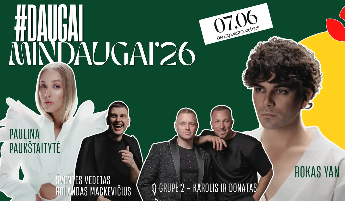 Liepos 6-ąją švęskime Dauguose