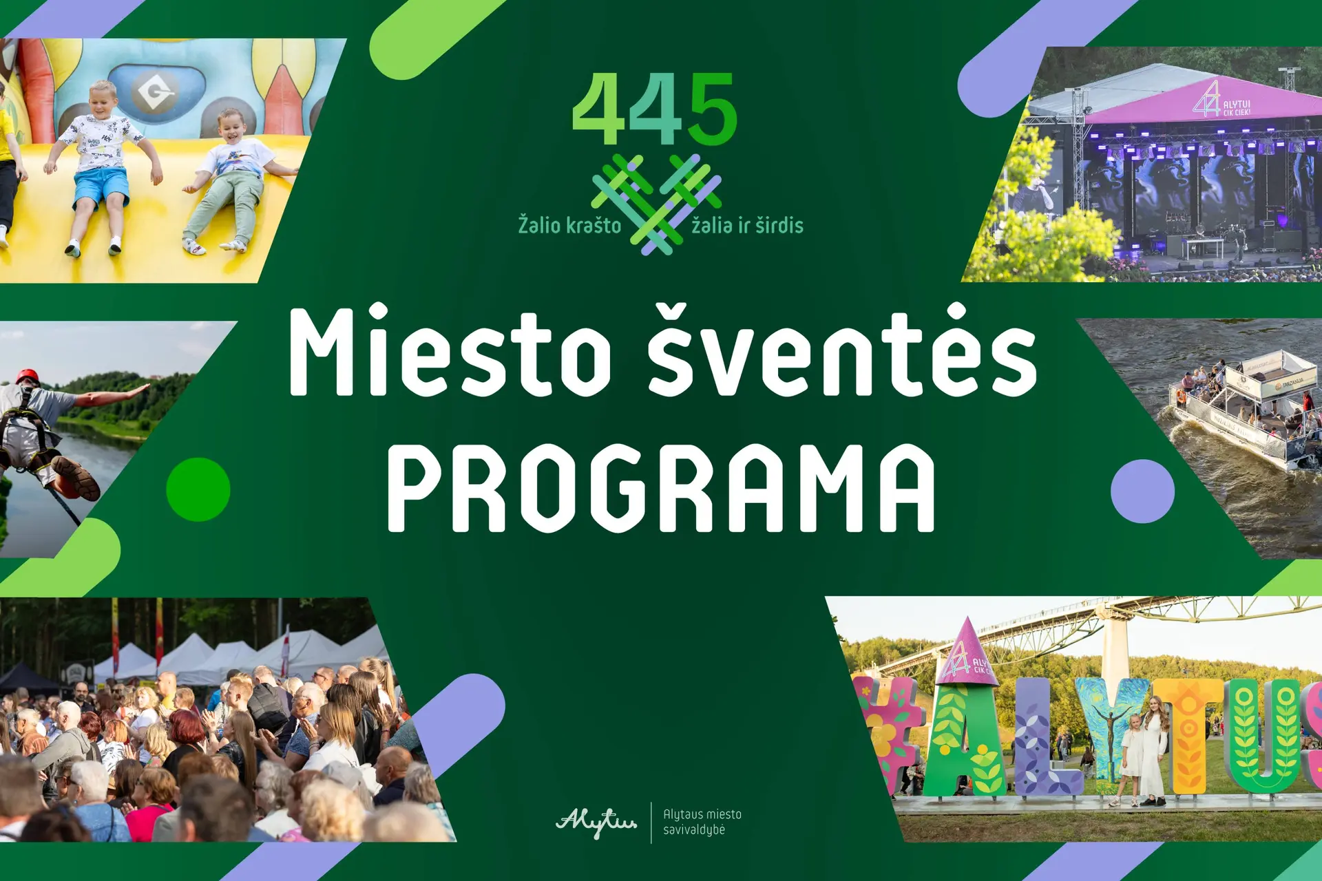 Alytus švenčia 445-ąjį gimtadienį: mieste plaks žalia Dzūkijos širdis (PILNA PROGRAMA)