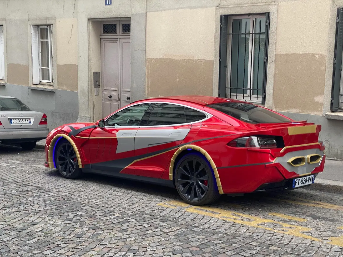 tesla model s rear ironman