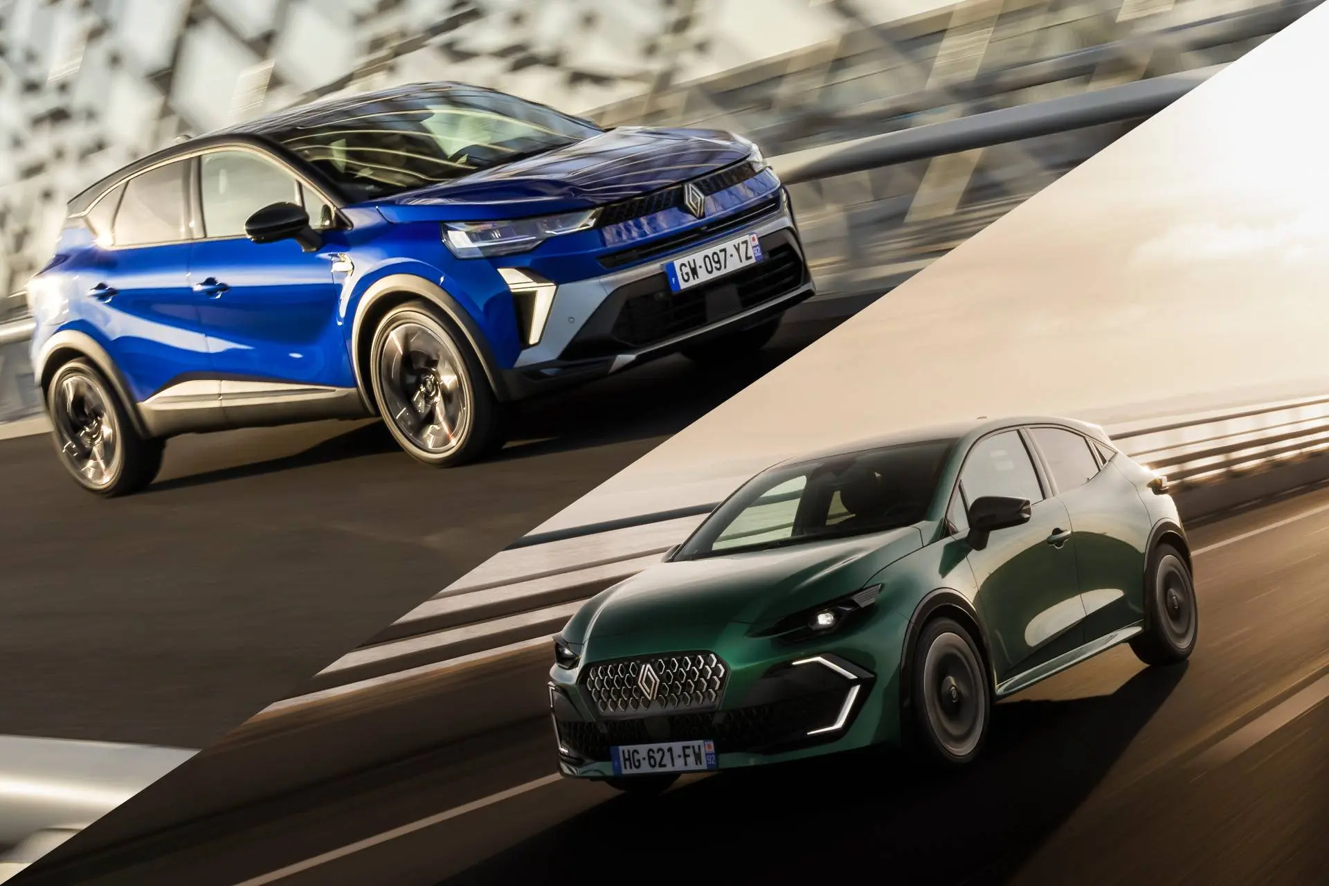 Una Renault Captur a confronto con una Renault Clio di sesta generazione