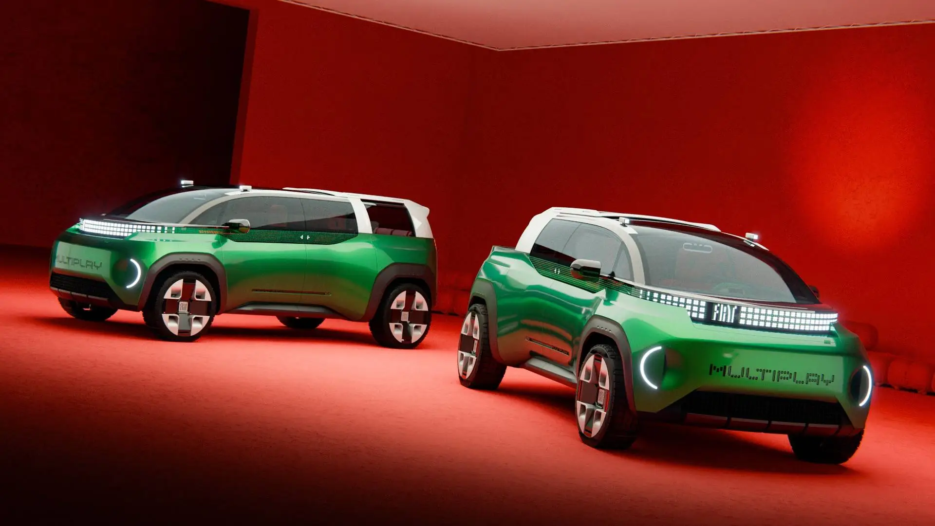 Fiat Multiplay frontale delle due versioni