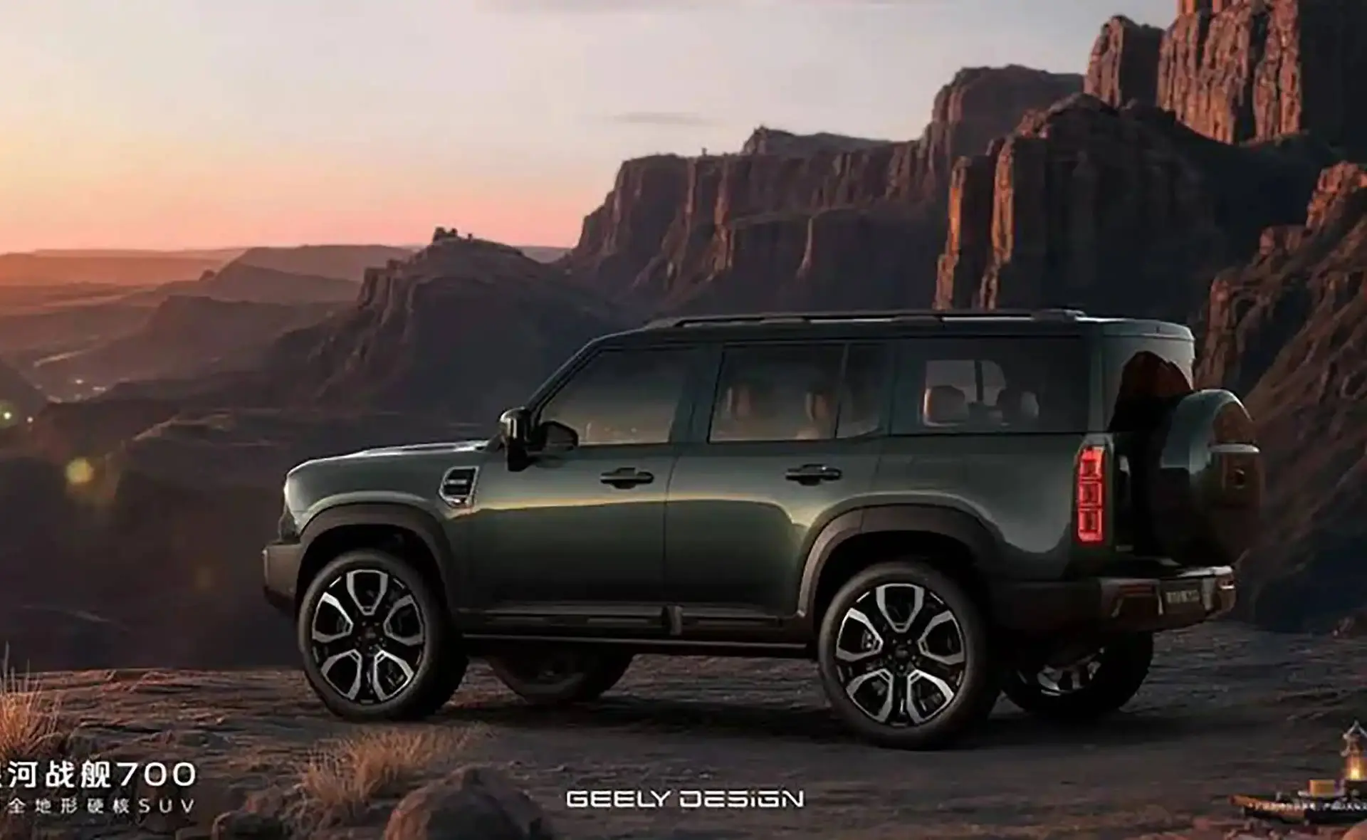 BRUUT (en Chinees): Geely Galaxy Cruiser 700: 1128 pk in een nep-Defender
